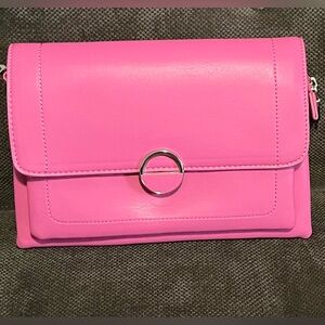 🎀Retro Vibes Hot Pink Clutch, Crossbody Purse. NWT.